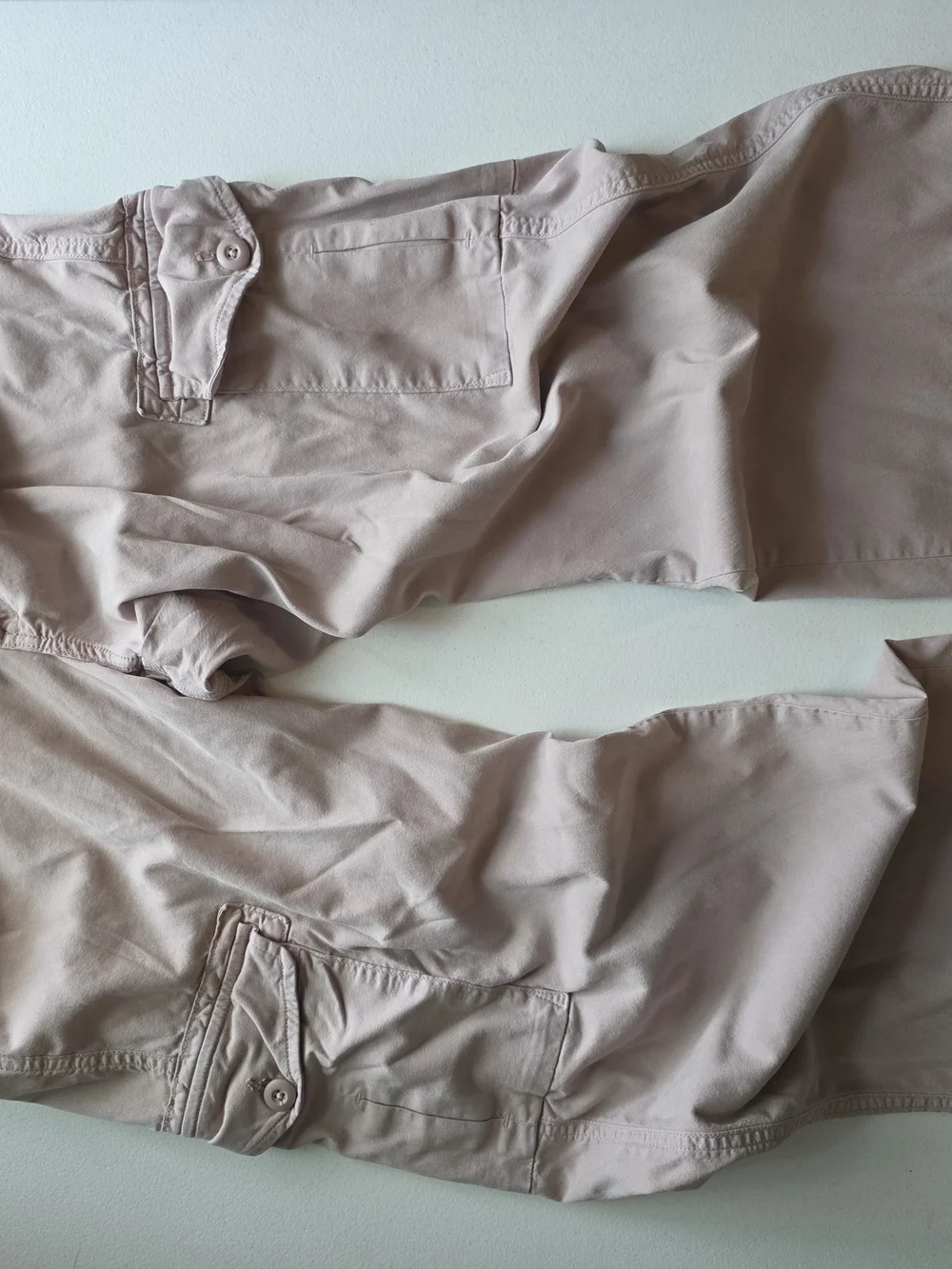 American Eagle Outfitters Women's Wide leg Cargo Pants in Light Pink
